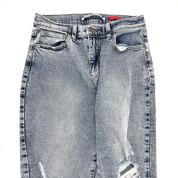 Celebrity Pink The Eleven Distressed Straight Women's size 9 Blue Denim Jeans - Picture 2 of 5